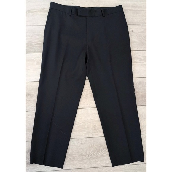 Hugo‎ Boss Mens Pants Size 36R Navy Blue JAMES BROWN US Wool Suit Dress Slacks - Picture 1 of 7